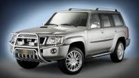NISSAN PATROL Y61 Комплект алюминиевых порогов с пластмассовой накладкой,модель ’’ALYANS"  - shop.jeeper.by