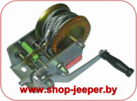 Лебёдка ручная стационарная (4500кг) 1 крюк, трос 5мм x 10м - shop.jeeper.by