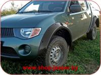 Расширители колесных арок (широкие) 90mm усиленные Mitsubishi L200 2007-2010 - shop.jeeper.by
