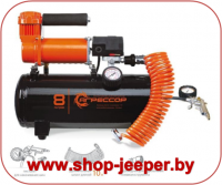 Автомобильный компрессор Агрессор 72 литра/мин с ресивером 8 литров - shop.jeeper.by