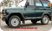 Расширители колесных арок с молдингами на двери Uaz 469 / Hunter - shop.jeeper.by