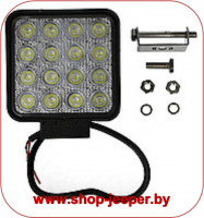 Фара светодиодная рабочего света (16LED) (Сверх яркая) - shop.jeeper.by