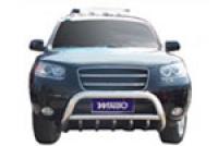 HYUNDAI SANTA FE 2006- Дуга низкая с решеткой (кенгурятник) - shop.jeeper.by